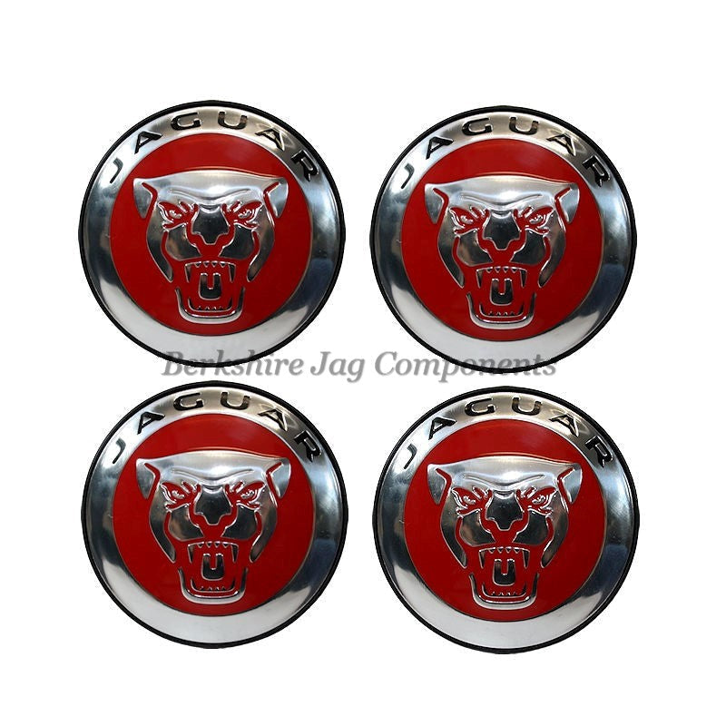 Alloy Wheel Badges Red and Silver C2D47107-S