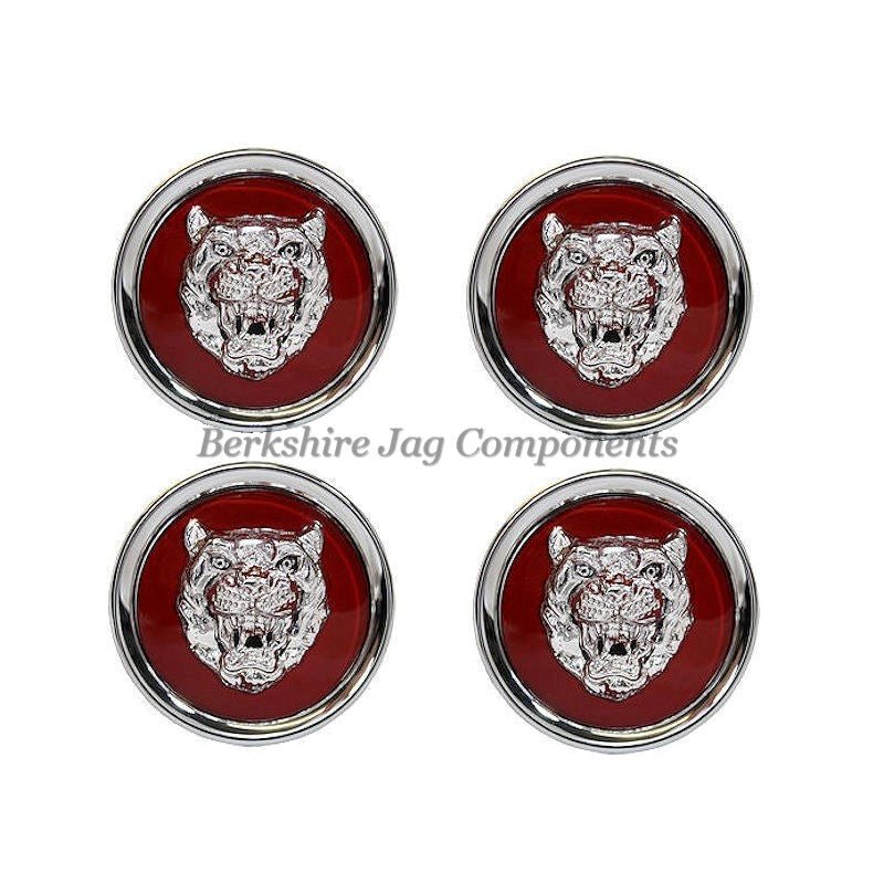 Alloy Wheel Badges Ruby Red and Silver MNA6249EA-S